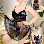 لانجري اسود قصير - كود 2027