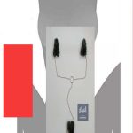 مشبك ثلاثي مخطي فرو - كود 3055