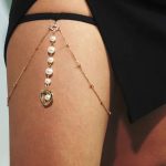 سلسله فخد خرز قلب راقيه - كود 698