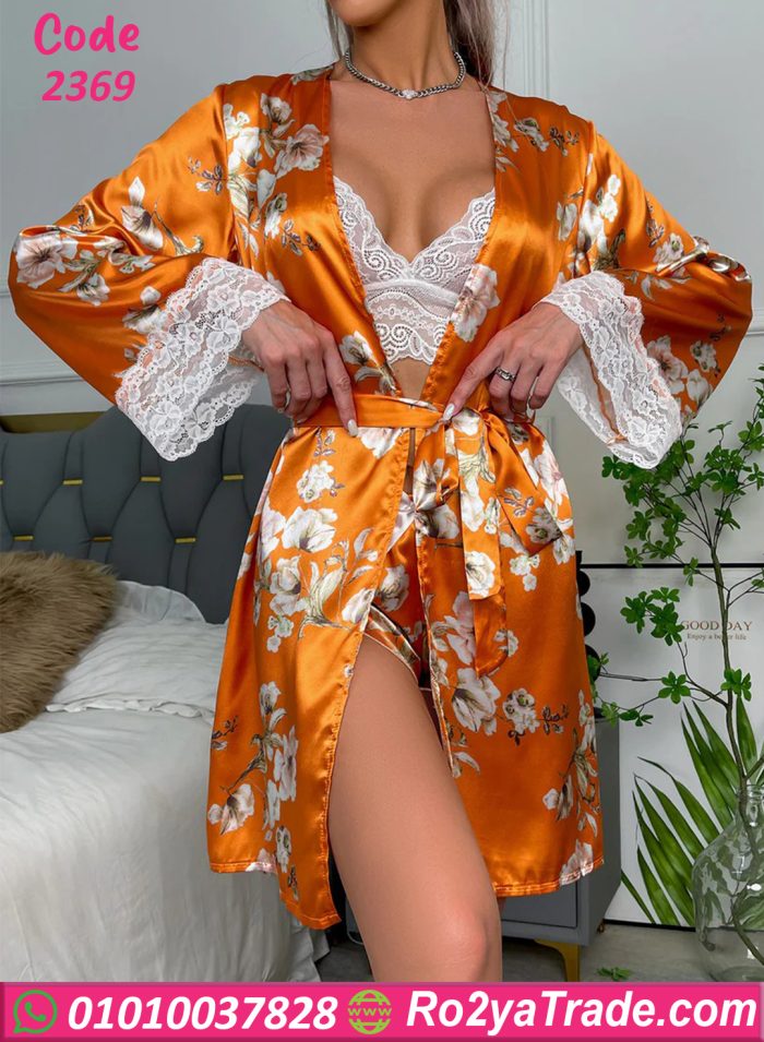 ⁦هوت نايت شورت بالروب - كود 2369⁩ - الصورة ⁦1⁩