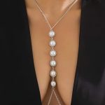 سلسله اللؤلؤ الابيض للصدر - كود 4021