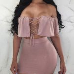 لانجري 2 قطعه ميني جيب - كود 596