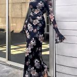 فستان طويل شياكه - كود 1025