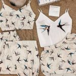 بيجامه حريمي 4 قطعه للعرايس - كود 1075