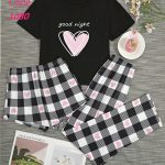 بيجامه حريمي 3 قطع - كود 1080