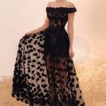 فستان اسود شفاف - كود 1191