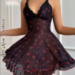 لانجيري اسود قصير - كود 135