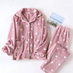 بيجامة قطيفة شتوي حريمي - كود 20001