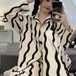 بيجامة حريمي شتوي قطيفة - كود 20006