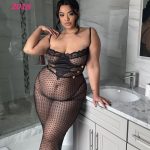 لانجري طويل شفاف مثير - كود 2018