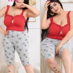 بيجامه حريمي برمودا مثيره - كود 2136