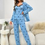 بيجامه حريمي 3 قطع - كود 2089