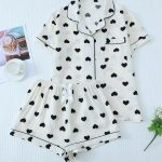 بيجامه شورت زراير نسائي - 3391