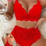 طقم برا واندر دانتيل - كود 391