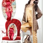 بيجامات ستان صيفي - كود 543