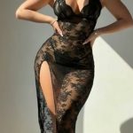 لانجري اسود شفاف - كود 552