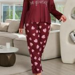 بجامه نسائيه قلوب - كود 596