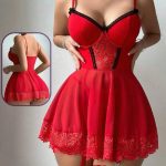 قميص نوم احمر - كود 873