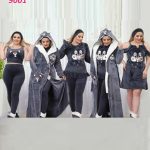 بيجامه 8 قطع حريمي قطيفه - كود 9001