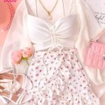 طقم دلع توب وتنوره قصيره - كود 0006