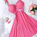 لانجري قصير بلون موحد - كود 02