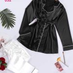 بيجامة نوم حريمي ستان بأناقة - كود 032