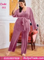 ⁦بيجامة شتوية حريمي مريحة - كود 051⁩ - الصورة ⁦8⁩