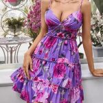 قميص نوم دلع الزهور - كود 1002