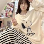 بيجامه قطعتين حريمي شتوى - كود 10040