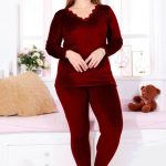 بيجامه حريمي شتوي قطيفه - كود 10086