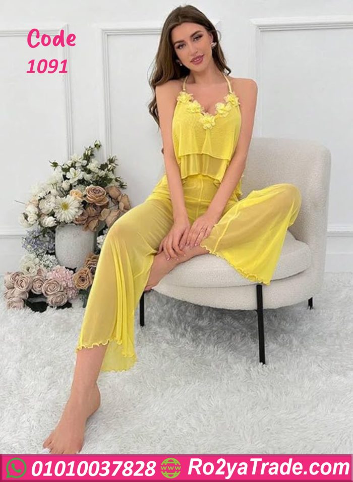 بيجامه شفافه عرايسي حريمي - كود 1091