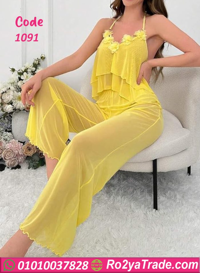 بيجامه شفافه عرايسي حريمي - كود 1091