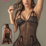 لانجري قصير شفاف دلع العرايس - كود 1114