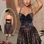 فستان مثير بنقشة التايجر - كود 1120