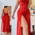 قميص نوم طويل شفاف ومثير - كود 148