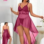 لانجري شفاف بتصميم جذاب - كود 166