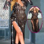 عبايه رقص شفافه مثيره - كود 198