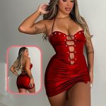 قميص نوم جلد مثير - كود 278