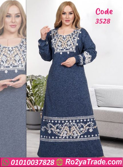 عباية استقبال خليجية مطرزة - كود 3528