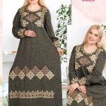 عباية منقوشة طويله - كود 3685