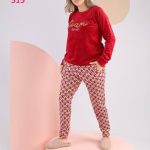 ترنج قطيفه قطعتين حريمي - كود 515