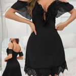 قميص نوم دلع قصير - كود 6124