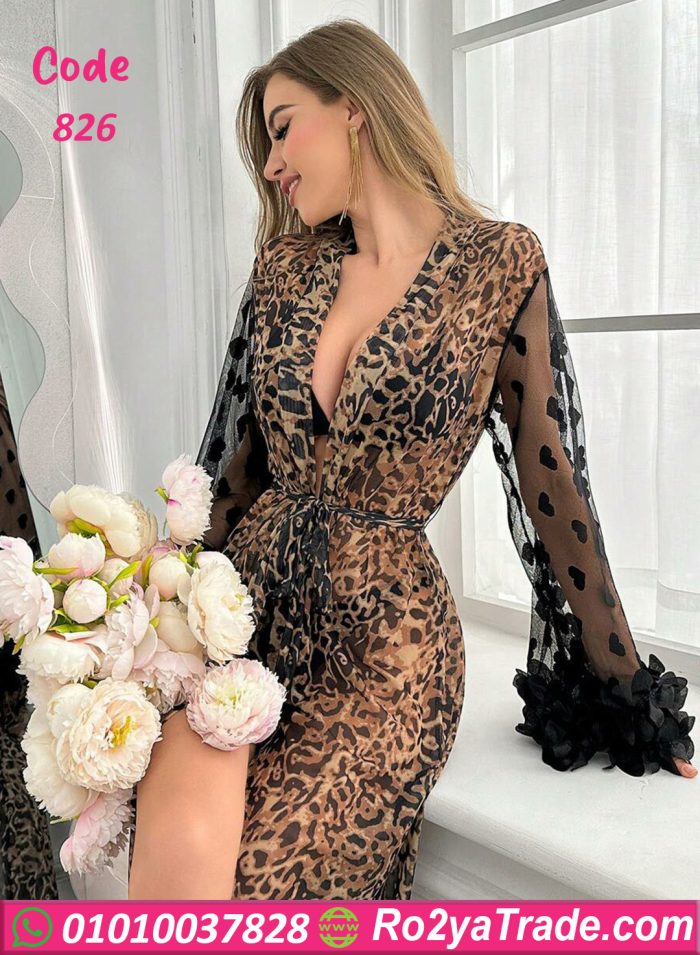 ⁦روب تايجر طويل - كود 826⁩ - الصورة ⁦4⁩
