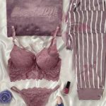 بيجامه قطيفه بالبكيني حريمي - كود 9007