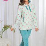 بيجامه حريمي قطيفه مبطن - كود 916