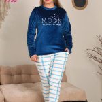 بيجامه شتوي دفايه قطيفه - كود F753