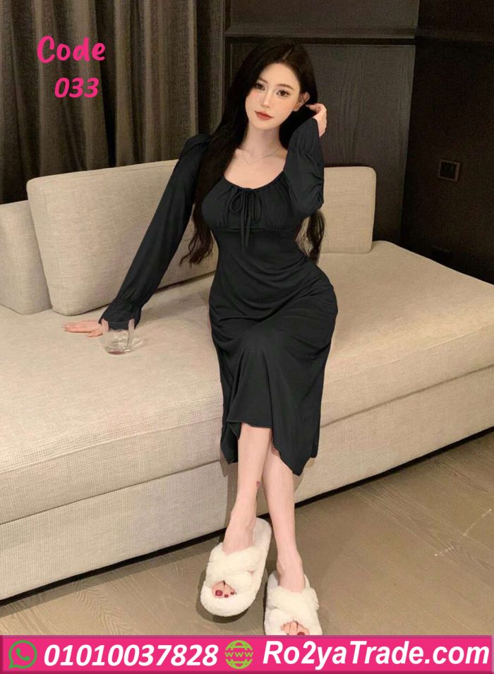 فستان بيت صيفي طويل - كود 033