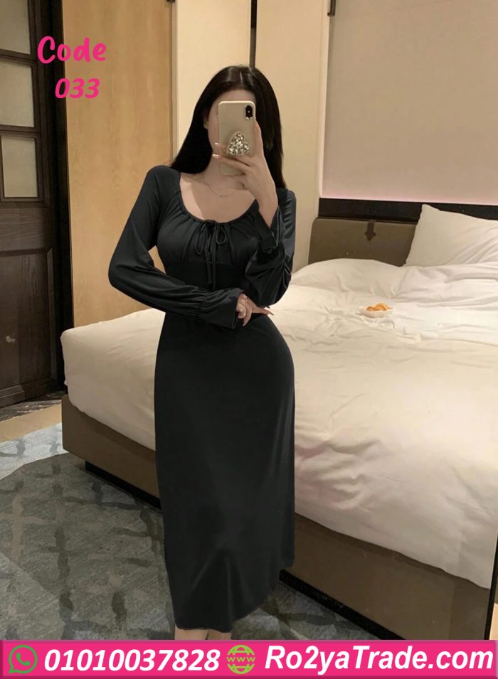 فستان بيت صيفي طويل - كود 033