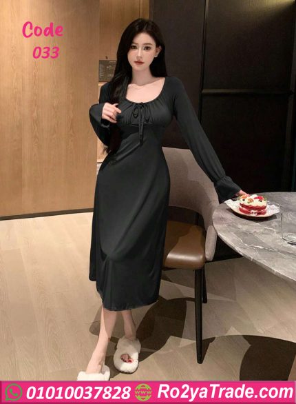 فستان بيت صيفي طويل - كود 033