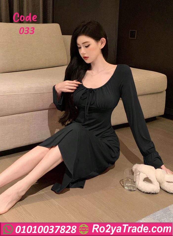 فستان بيت صيفي طويل - كود 033